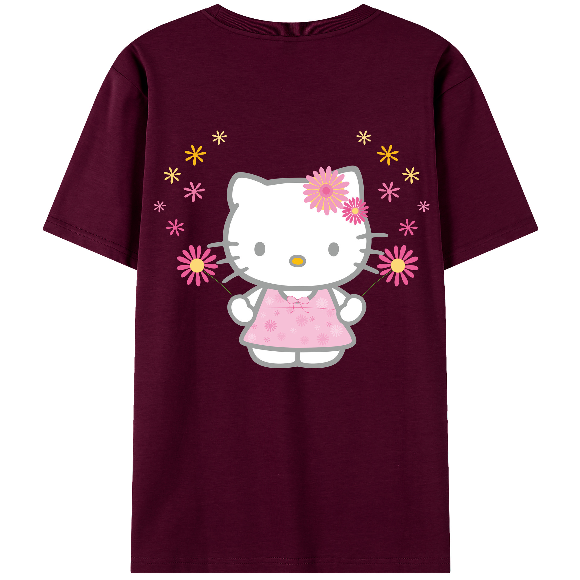（画像用） Hello Kitty ハローキティ レディース半袖Tシャツ(バックプリント)